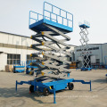 Movable hydraulic scissor single man sky lift for sale